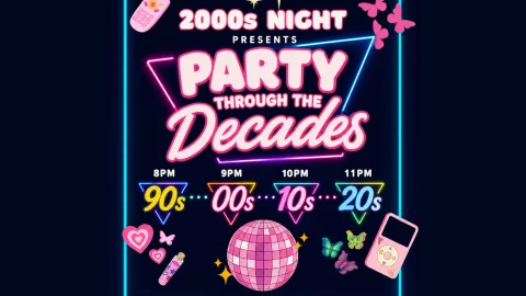 Party through the Decades Night: 90s, 00s, 10s, 20s at Beach Hotel Byron Bay