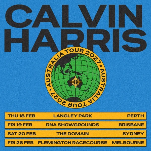 Calvin Harris - Australia Tour 2027 at Brisbane Showgrounds