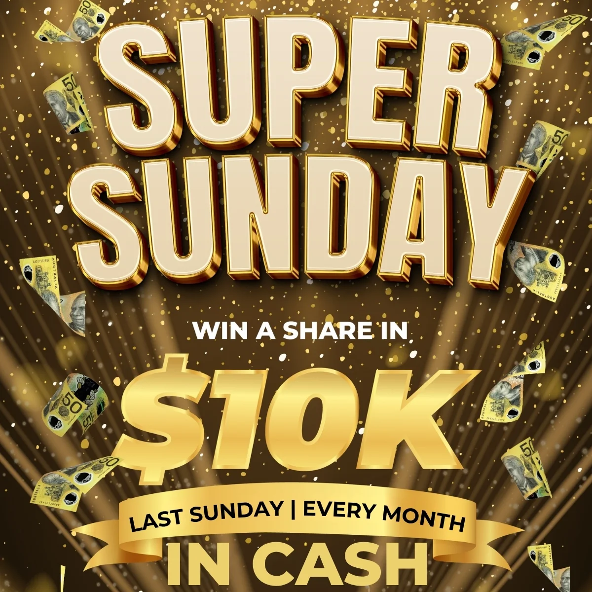 Super Sunday $10K Draw at Caloundra RSL