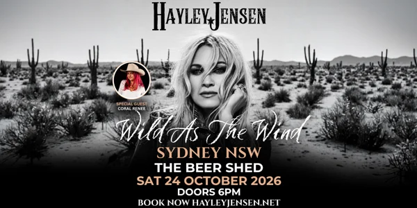 HAYLEY JENSEN Wild As The Wind Tour at The Beer Shed Brewing Co