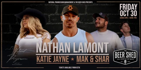 Nathan Lamont, Katie Jayne and Mak + Shar | Live at The Beer Shed at The Beer Shed Brewing Co