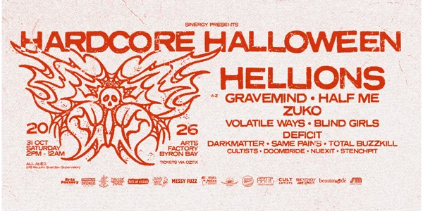 HARDCORE HALLOWEEN 2026 - BYRON BAY at Arts Factory by Nomads