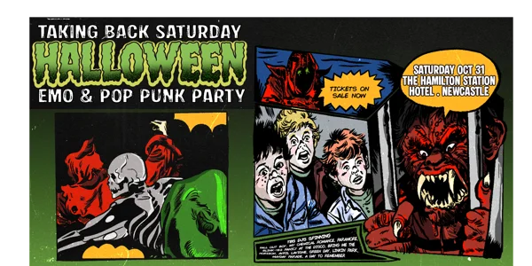 Taking Back Saturday Halloween: Emo & Pop Punk Party - Newcastle at Hamilton Station Hotel
