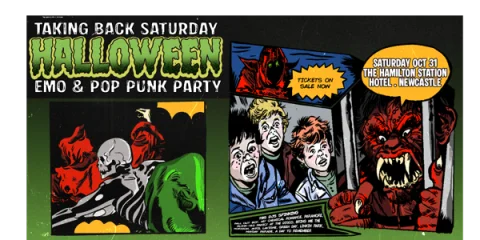 Taking Back Saturday Halloween: Emo & Pop Punk Party - Newcastle at Hamilton Station Hotel
