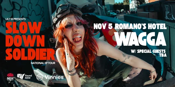 LILY B 'SLOW DOWN SOLDIER' EP TOUR at Romano's Hotel