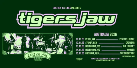 Tigers Jaw Australian Tour 2026 at Crowbar Sydney