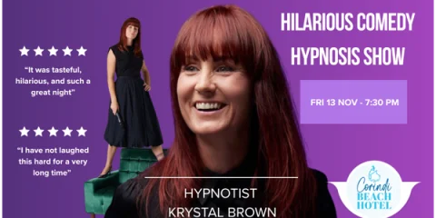 Hypnotist Krystal Brown at Corindi Beach Hotel