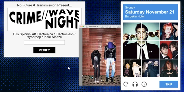 Crime//Wave Night - Sydney at Burdekin Hotel