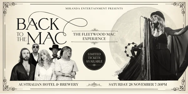BACK TO THE MAC THE FLEETWOOD MAC EXPERIENCE at The Australian Hotel & Brewery