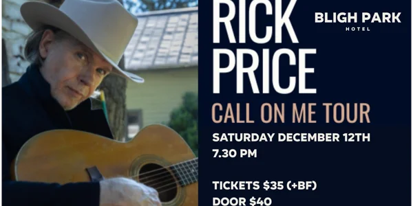 Rick Price 'Call on Me' Tour at Bligh Park Hotel