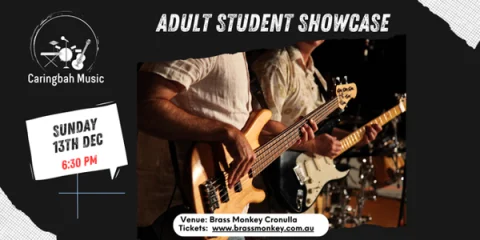 Caringbah Music Adult Student Showcase at Brass Monkey Cronulla