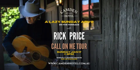 A Lazy Sunday Arvo with Rick Price - 2nd show at Camden Hotel