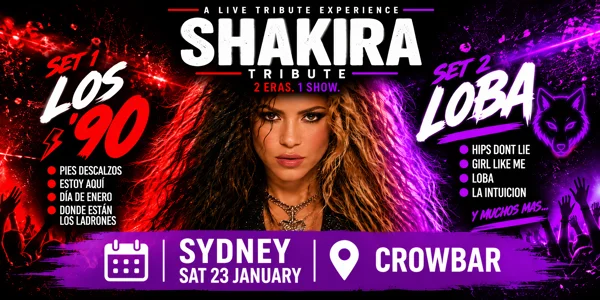 Shakira Tribute AU at Crowbar Sydney