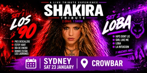 Shakira Tribute AU at Crowbar Sydney