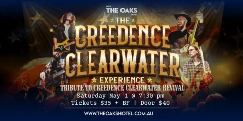 THE CREEDENCE CLEARWATER EXPERIENCE at The Oaks Hotel