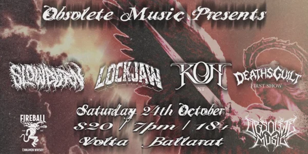 Slowburn Ballarat Headliner at Volta