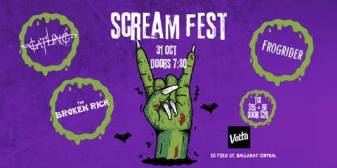 SCREAMFEST, HALLOWEEN NIGHT IN BALLARAT at Volta