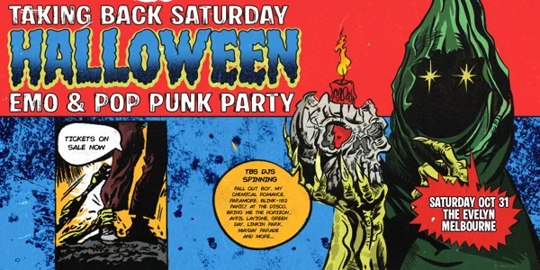 Taking Back Saturday Halloween: Emo & Pop Punk Party - Melbourne at The Evelyn Hotel