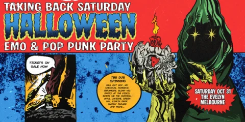 Taking Back Saturday Halloween: Emo & Pop Punk Party - Melbourne at The Evelyn Hotel