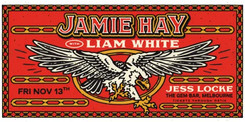 Jamie Hay with Liam White at The Gem Bar