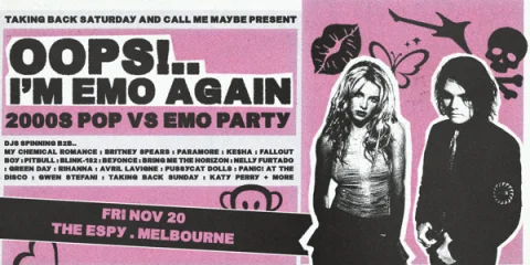 OOOPS!.. I'm Emo Again: 2000s Pop vs Emo Party - Melbourne at Basement @ Esplanade Hotel