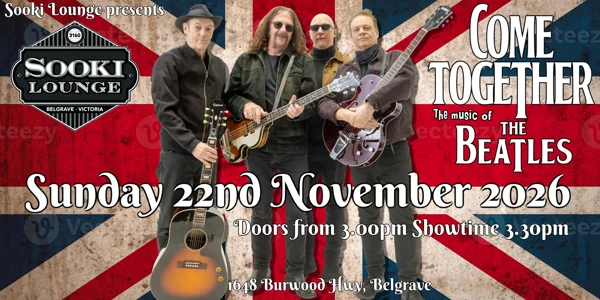 Come Together-The Music of The Beatles at Sooki Lounge