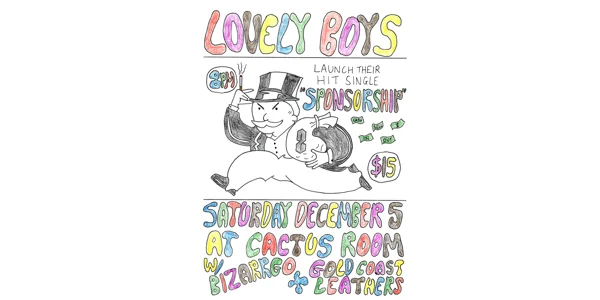 Lovely Boys - 'Sponsorship' SINGLE LAUNCH at Cactus Room