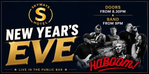 Kaboom - New Years Eve | SKYWAYS HOTEL at Skyways Hotel