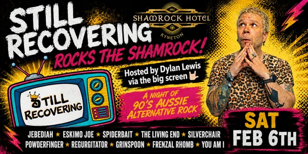 Still Recovering Tribute show Rocks the Shamrock at Shamrock Hotel, Kyneton