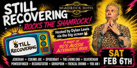 Still Recovering Tribute show Rocks the Shamrock at Shamrock Hotel, Kyneton