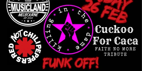 Musicland RAP-ROCK, THUMB-THUMPING, FUNK OFF! at Musicland Melbourne