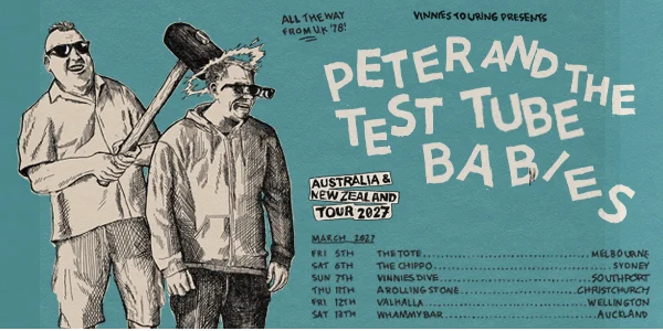 Peter & The Test Tube Babies (UK) 2027 AUS & NZ Tour - Melbourne at The Tote Hotel Band Room