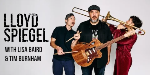 LLOYD SPIEGEL WITH LISA BAIRD & TIM BURNHAM at Sooki Lounge