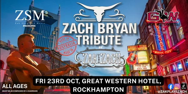 Zach Bryan Tribute Show at Great Western Hotel