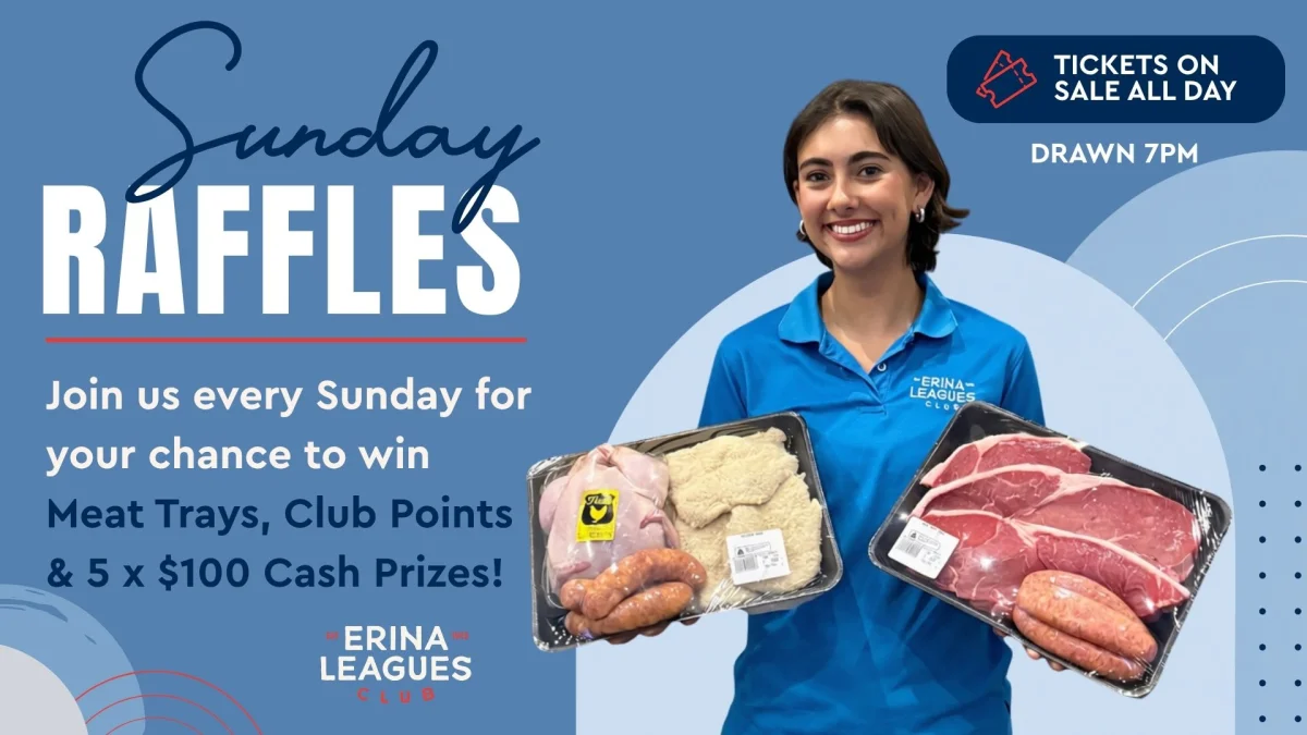 Sunday Raffle at Erina Leagues Club