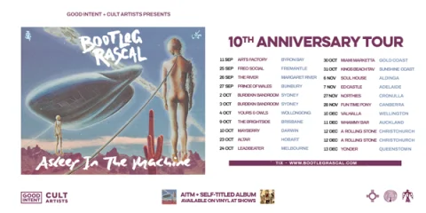 Bootleg Rascal 2026 Gold Coast | Asleep In The Machine 10th Anniversary Tour, Miami Marketta at Miami Marketta