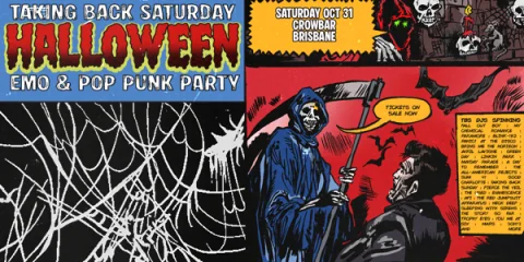 Taking Back Saturday Halloween: Emo & Pop Punk Party - Brisbane at Crowbar Brisbane
