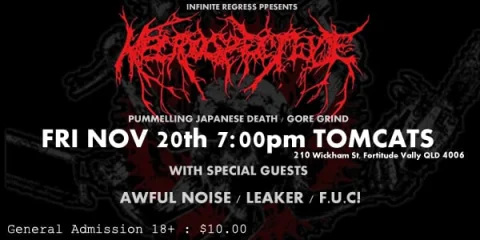Necrospective (JPN) - "Nori Roll in the Glory Hole" Brisbane show at Tomcat