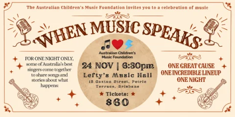 WHEN MUSIC SPEAKS at Lefty's Music Hall