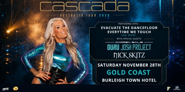 Cascada, 2026 Australian Headline Tour at Burleigh Town Hotel