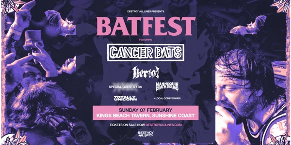 Cancer Bats | Give Me Dirt Australia | BAT FEST | Sunshine Coast at Kings Beach Tavern