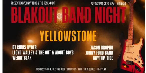 Blakout Band Night at Rosemount Hotel