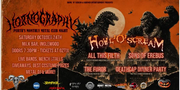 HORNOGRAPHY \ HOWL 'O' SCREAM at Milk Bar @ Civic Hotel