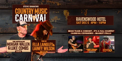 'Steve Simmons' COUNTRY MUSIC CARNIVAL! at Ravenswood Hotel