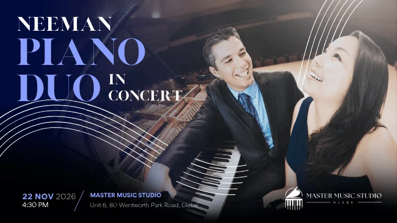 Neeman Piano Duo in Concert at Master Music Studio