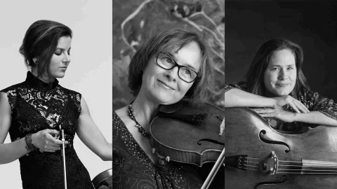 Zoë Black, Caroline Henbest and Molly Kadarauch at Melbourne Recital Centre