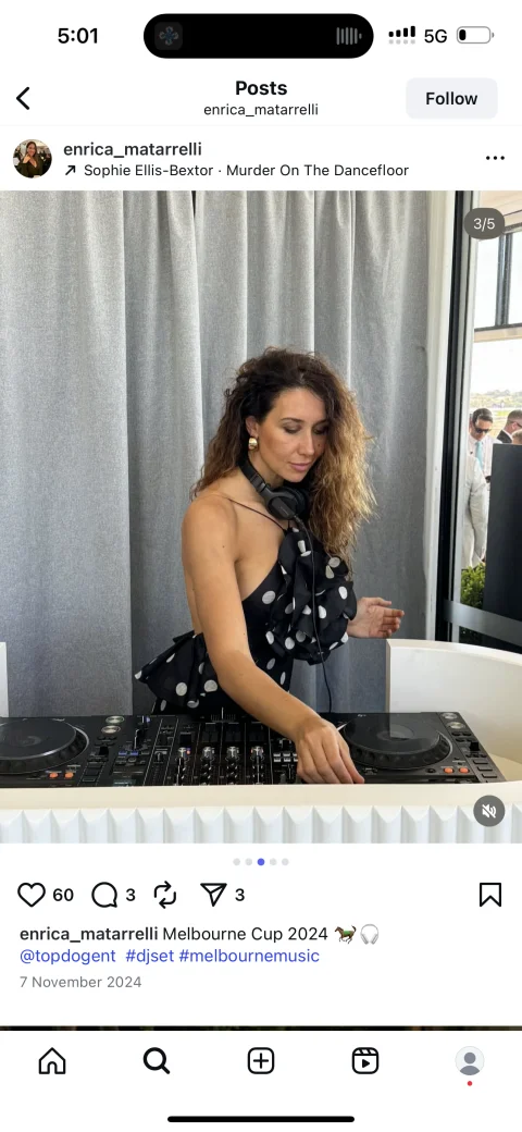 Dj Valentina, Saturday Night DJ at Prince Alfred Richmond