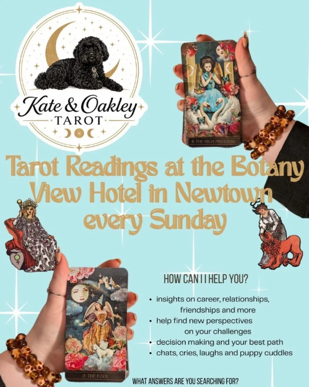 Tarot Card Readings with Kate @ The Botany View Hotel at Botany View Hotel