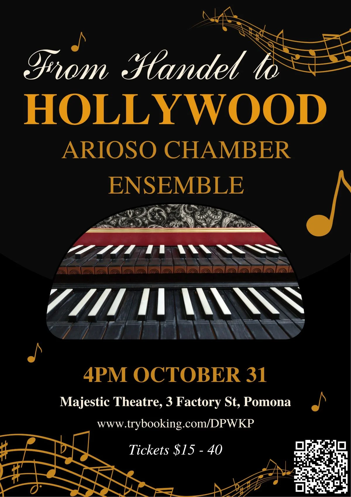 ARIOSO ENSEMBLE -"FROM HANDEL TO HOLLYWOOD" at The Majestic Theatre