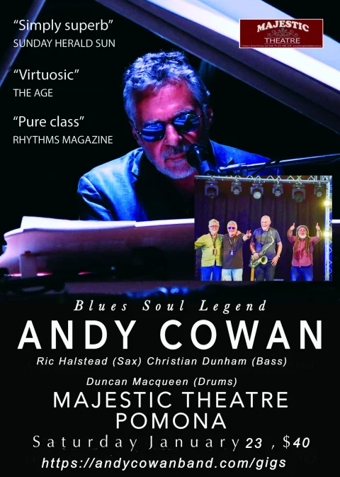 ANDY COWAN & BAND at The Majestic Theatre